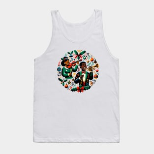 Musician in Christmas Tank Top